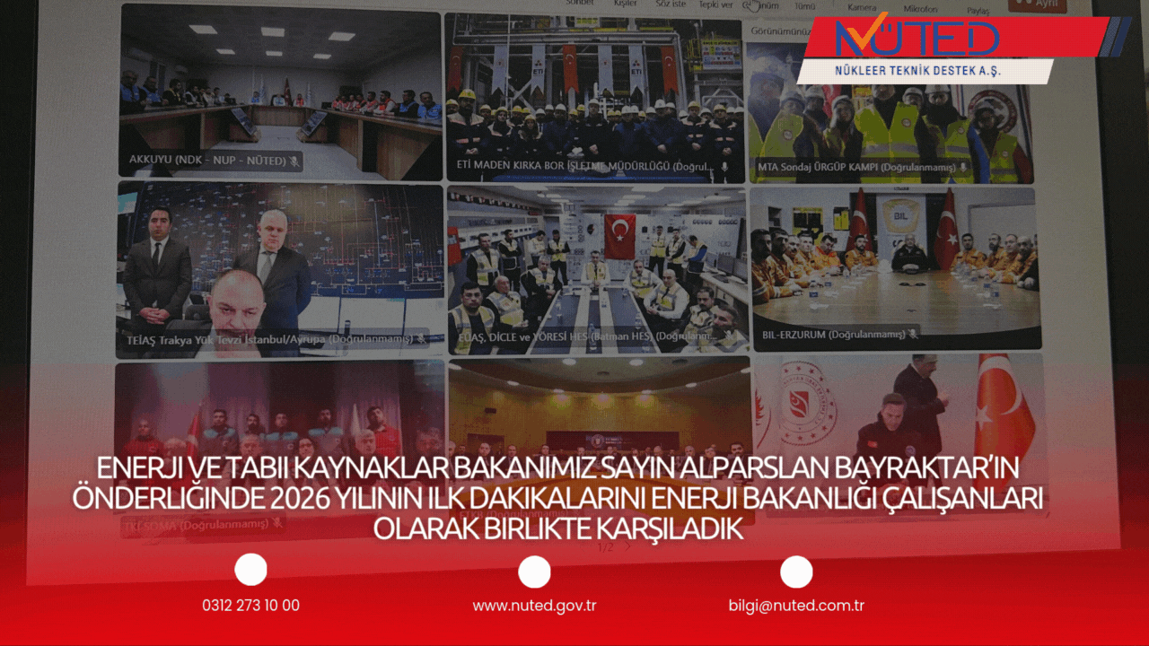 2026 yılının ilk dakikalarını, Enerji ve Tabii Kaynaklar Bakanlığı çalışanları olarak birlikte karşıladık